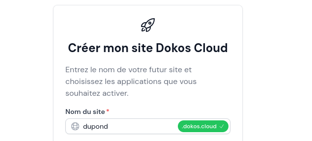 Etape 1: Choisir un nom